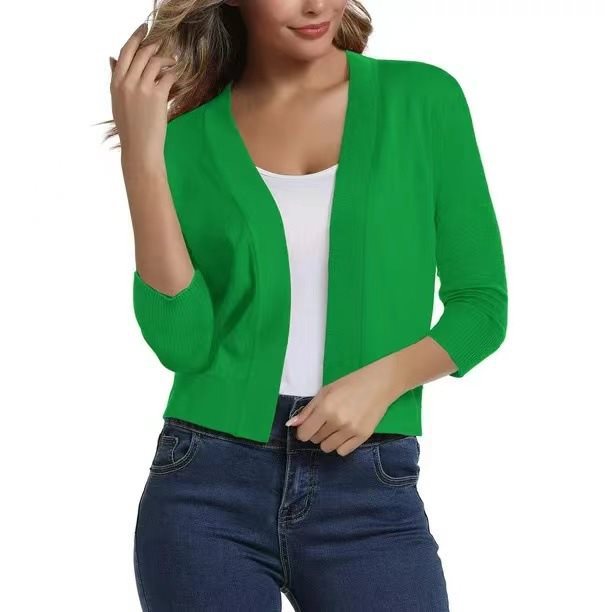 Scarlett | Women's Open Front 3/4 Sleeve Cardigan