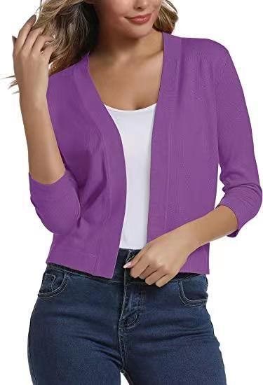 Scarlett | Women's Open Front 3/4 Sleeve Cardigan