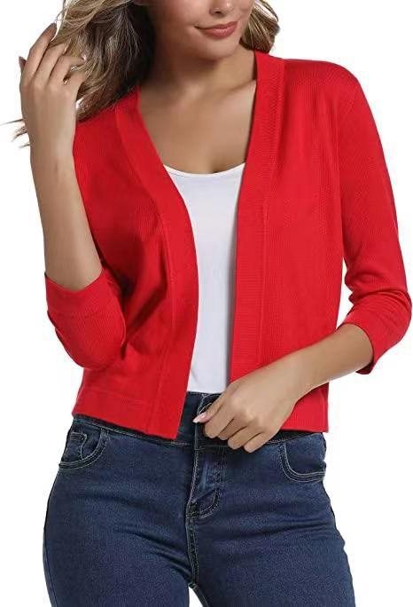 Scarlett | Women's Open Front 3/4 Sleeve Cardigan