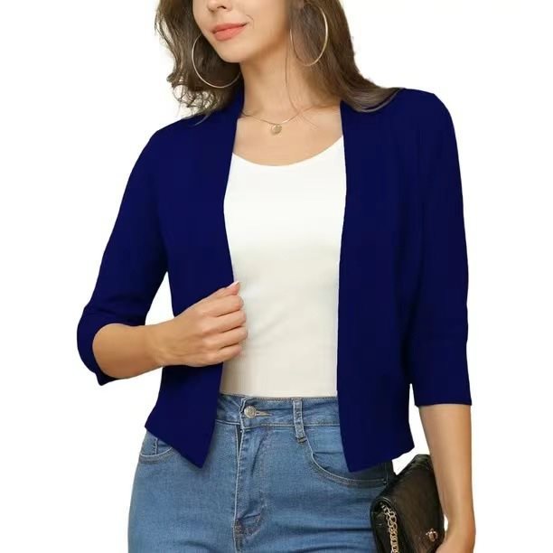 Scarlett | Women's Open Front 3/4 Sleeve Cardigan