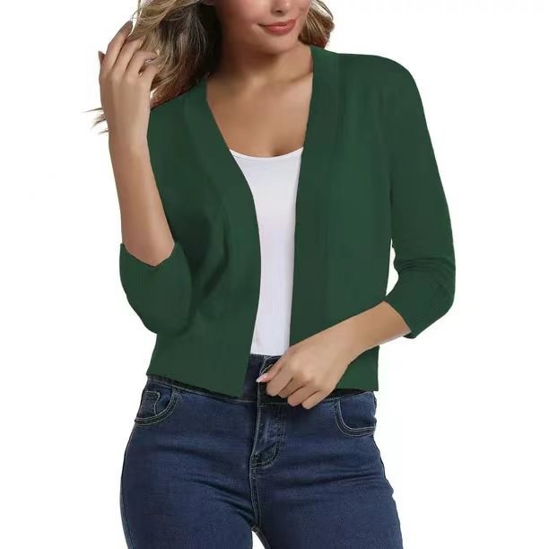 Scarlett | Women's Open Front 3/4 Sleeve Cardigan