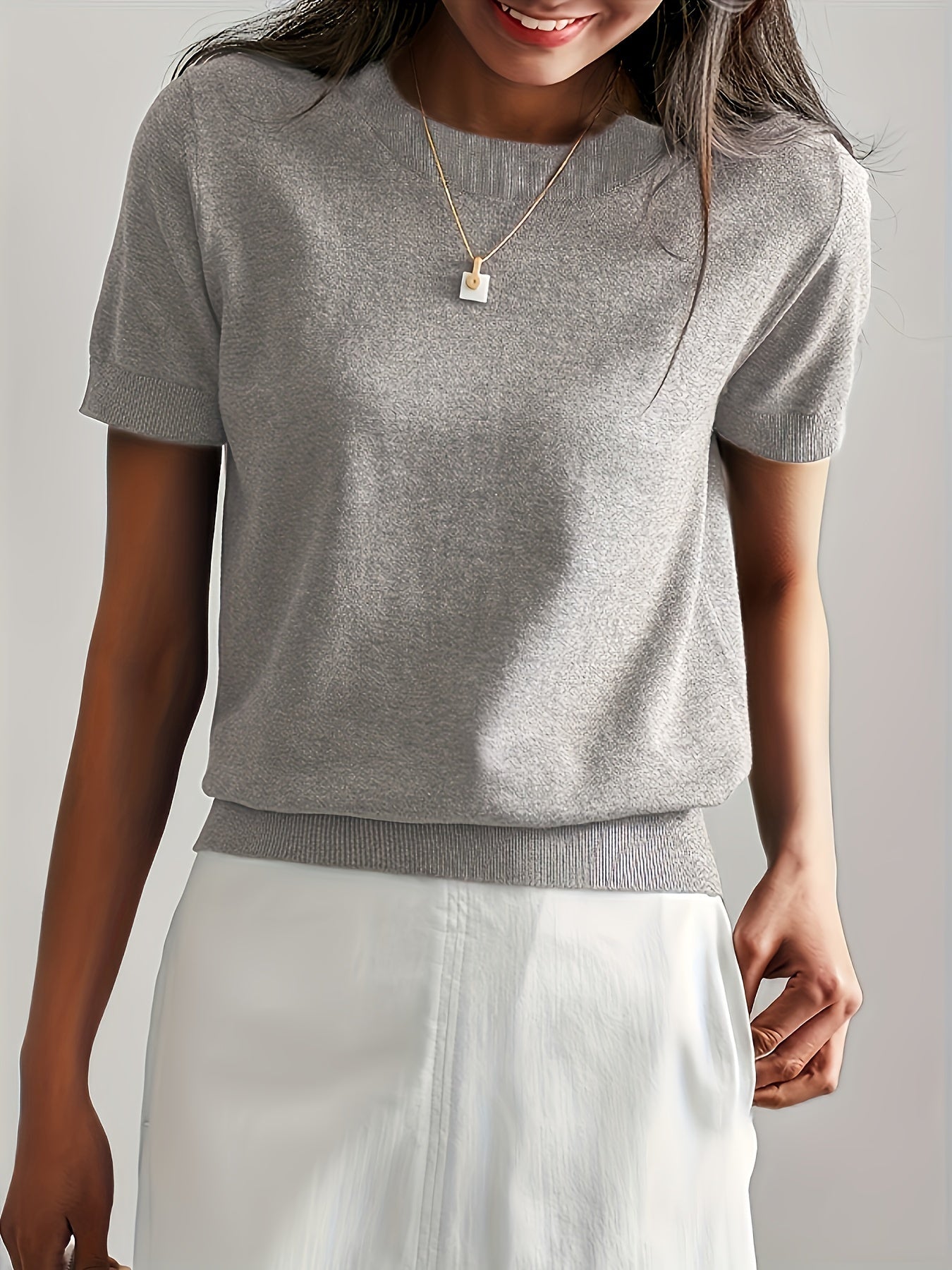 Serenity | Women's Short Sleeve Knit Sweater