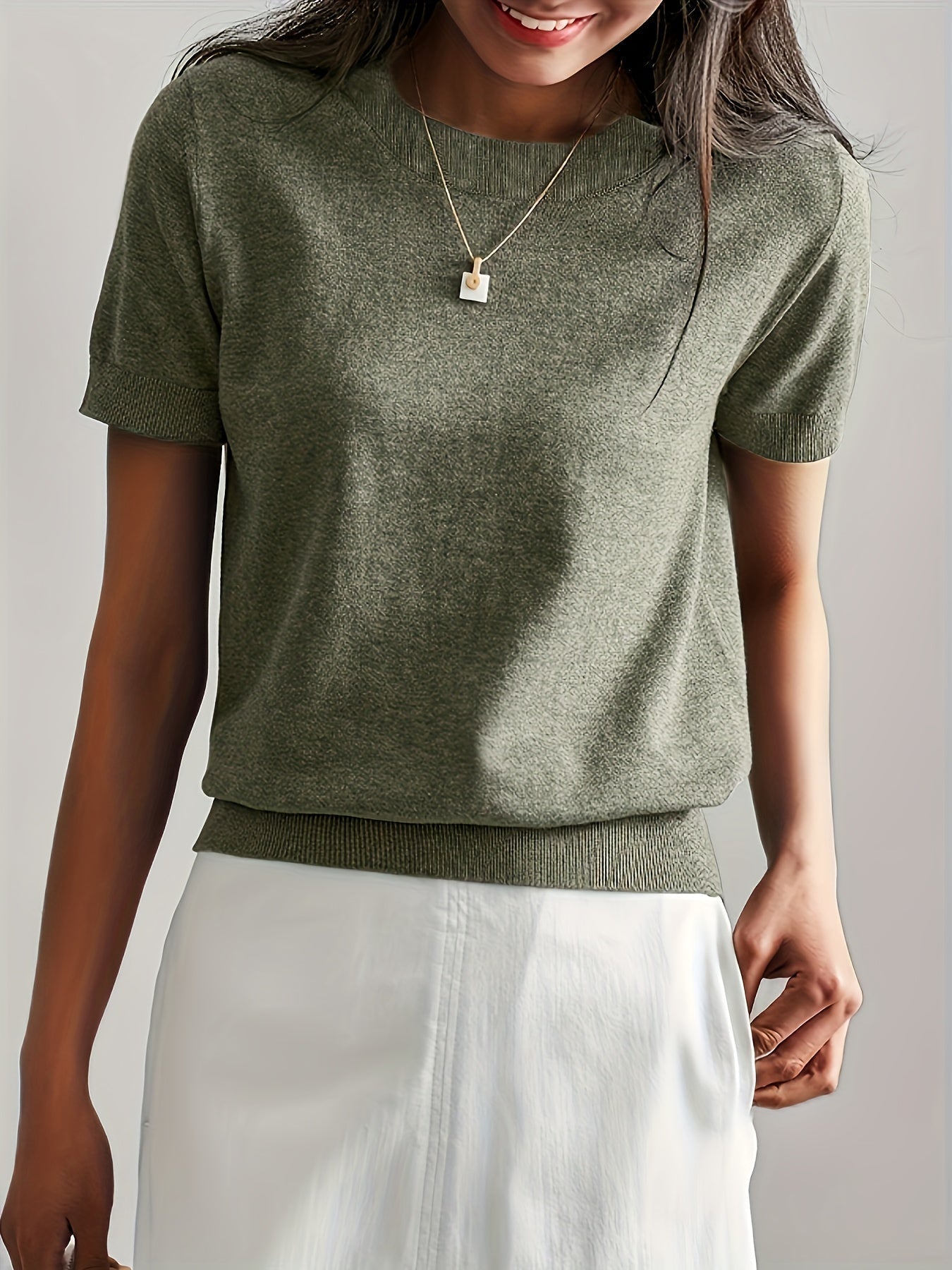 Serenity | Women's Short Sleeve Knit Sweater