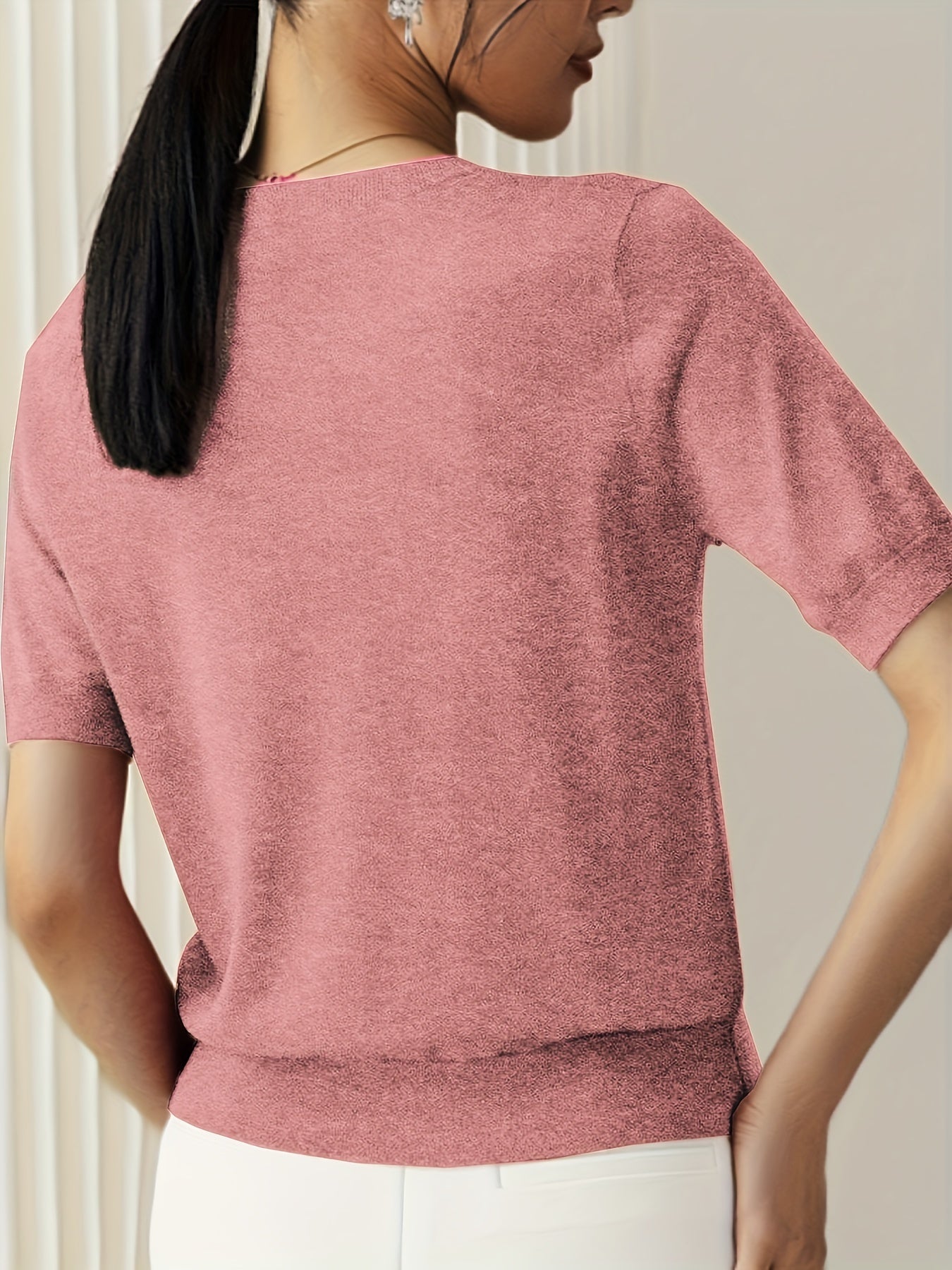 Serenity | Women's Short Sleeve Knit Sweater