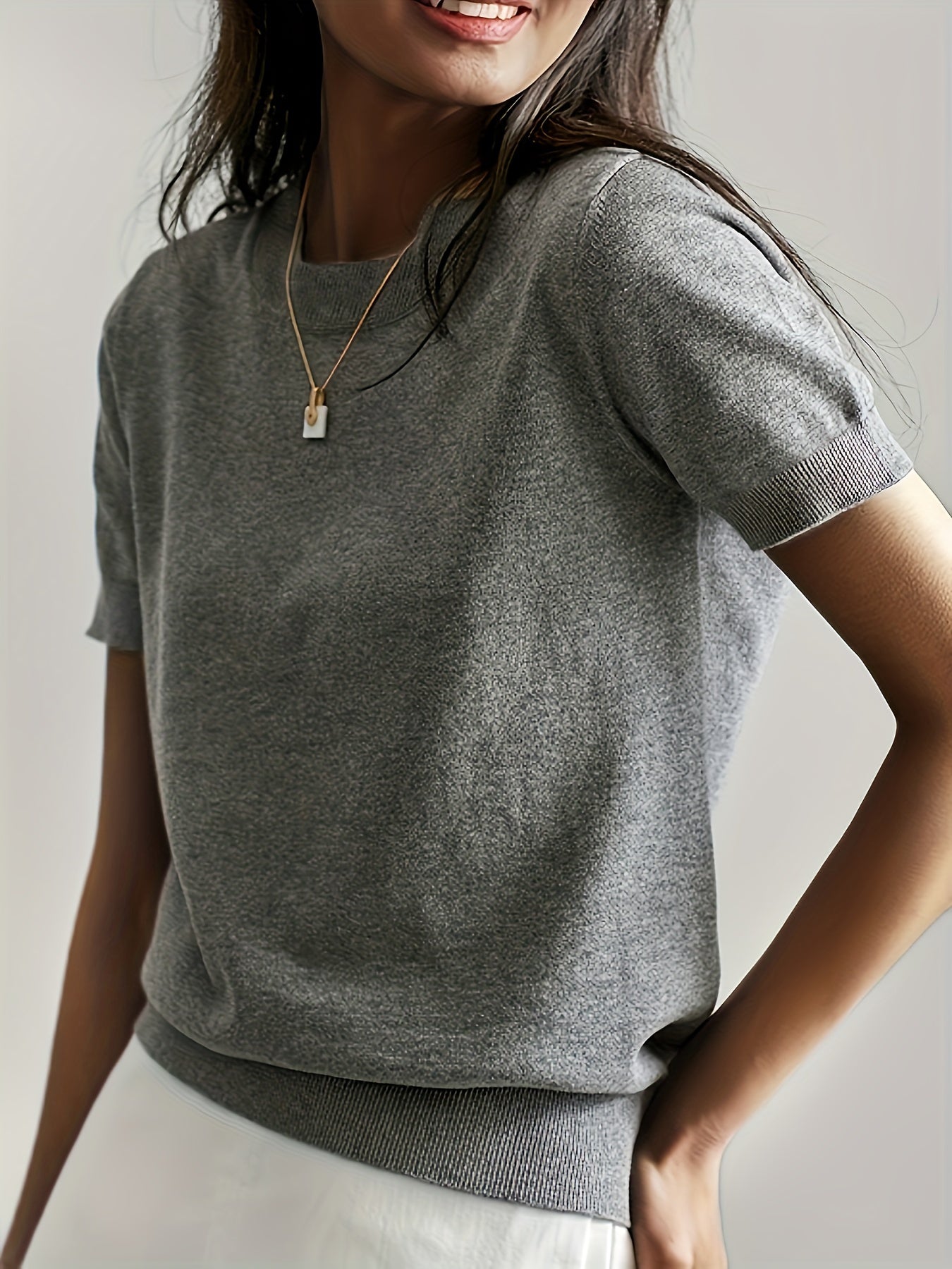 Serenity | Women's Short Sleeve Knit Sweater