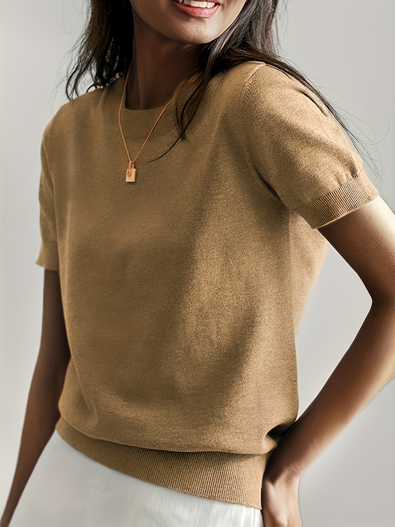 Serenity | Women's Short Sleeve Knit Sweater