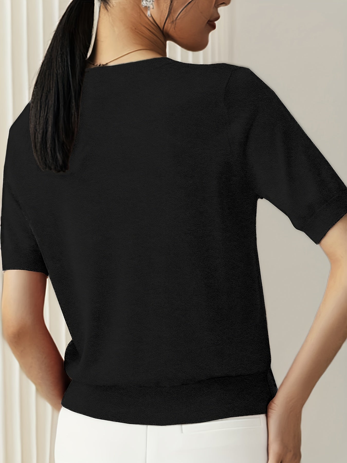 Serenity | Women's Short Sleeve Knit Sweater