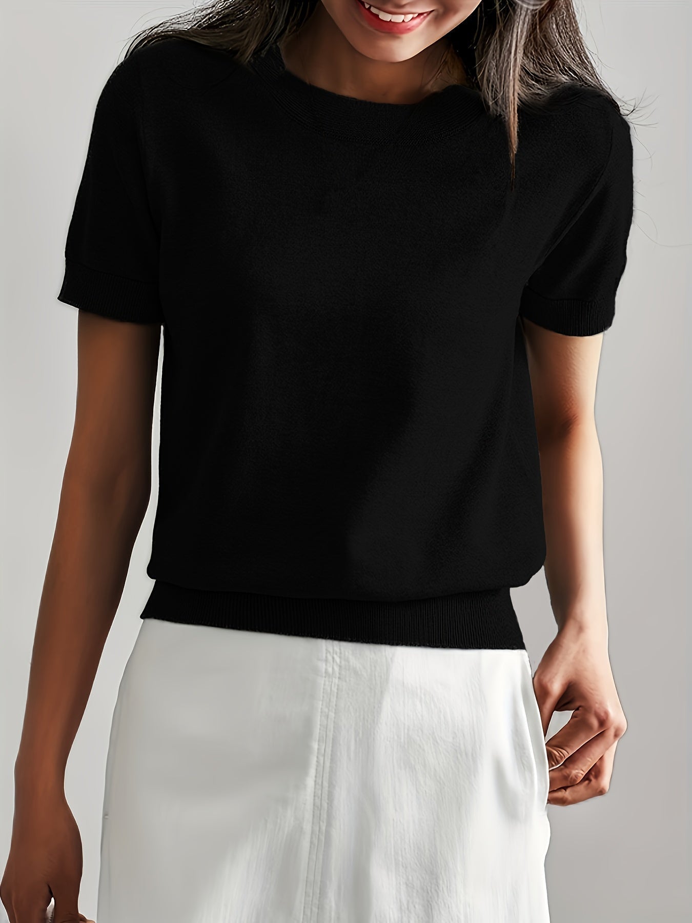 Serenity | Women's Short Sleeve Knit Sweater