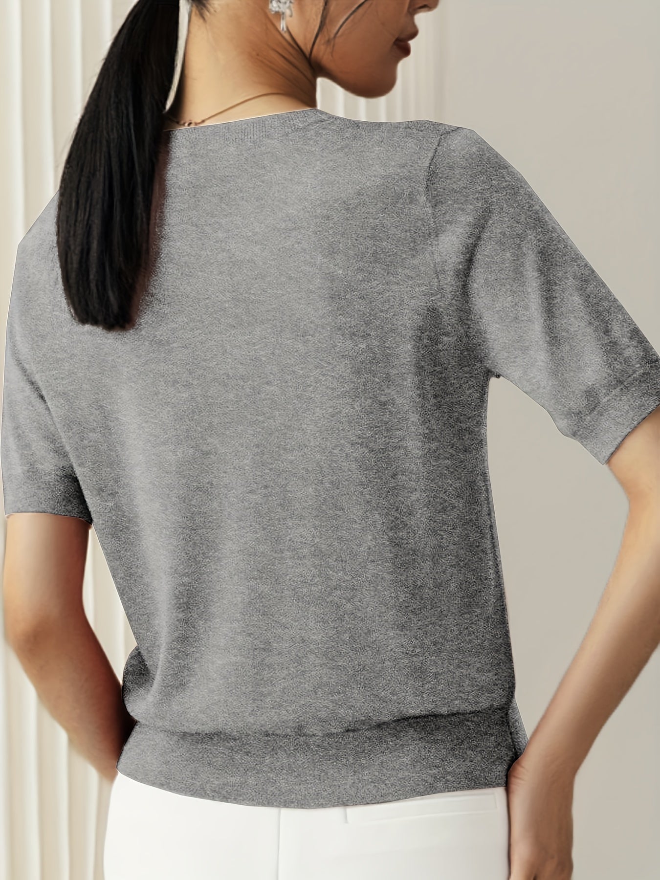Serenity | Women's Short Sleeve Knit Sweater