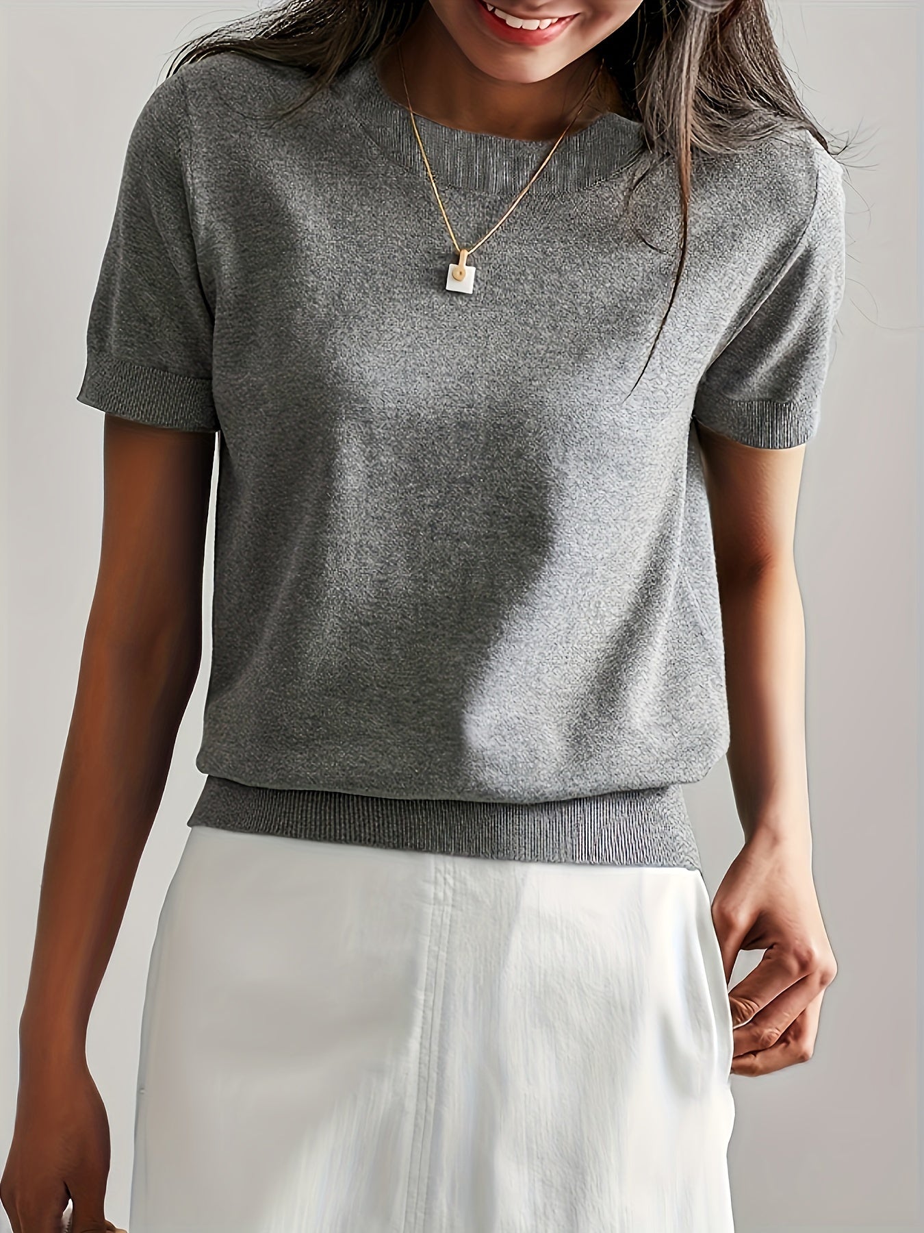 Serenity | Women's Short Sleeve Knit Sweater