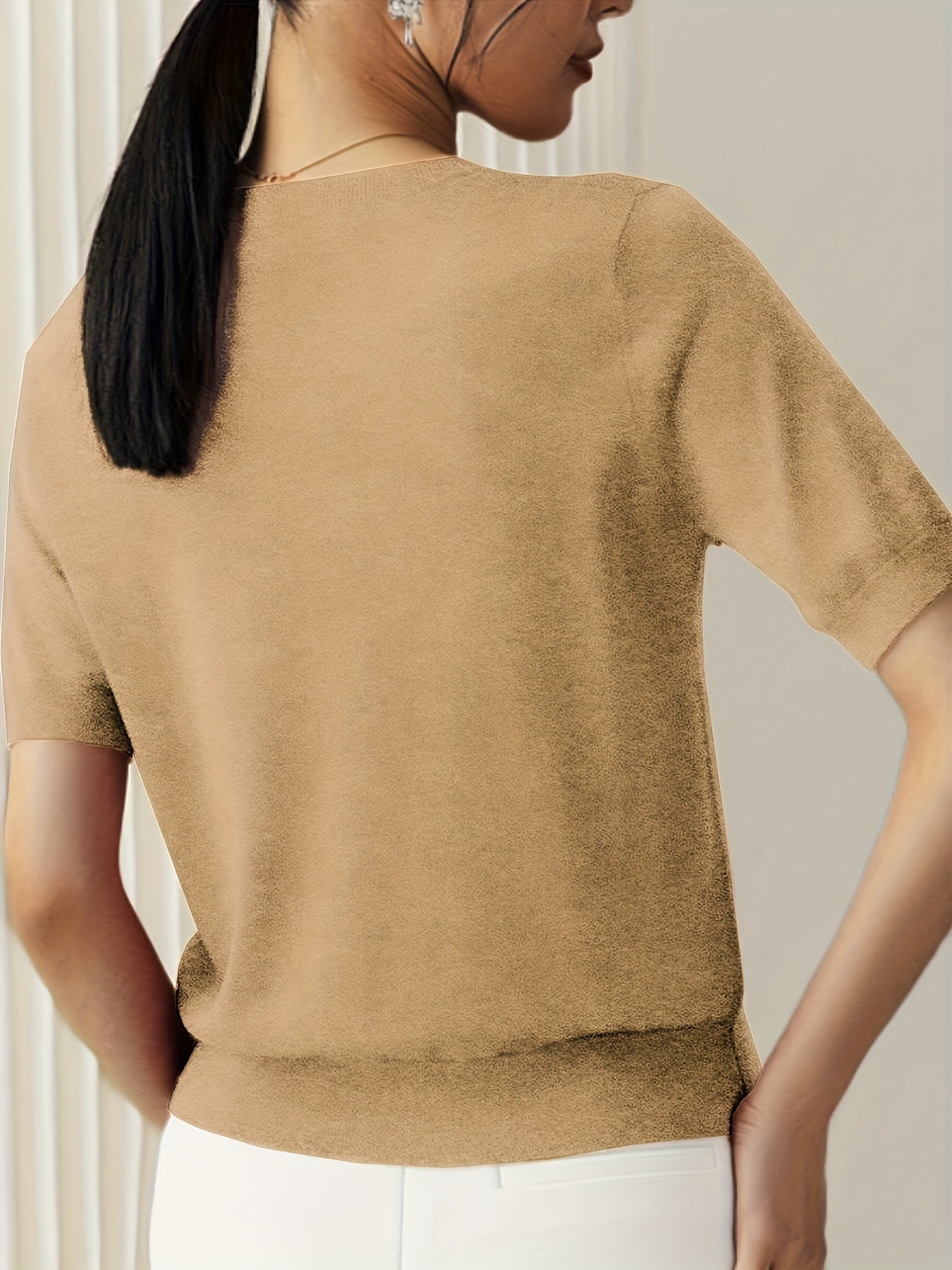 Serenity | Women's Short Sleeve Knit Sweater