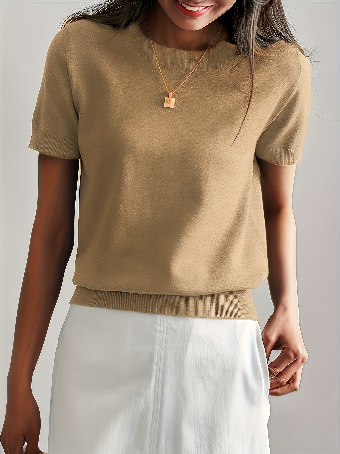 Serenity | Women's Short Sleeve Knit Sweater