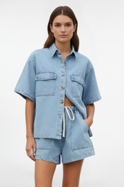 Solara | Women's Short Sleeve Collared Set
