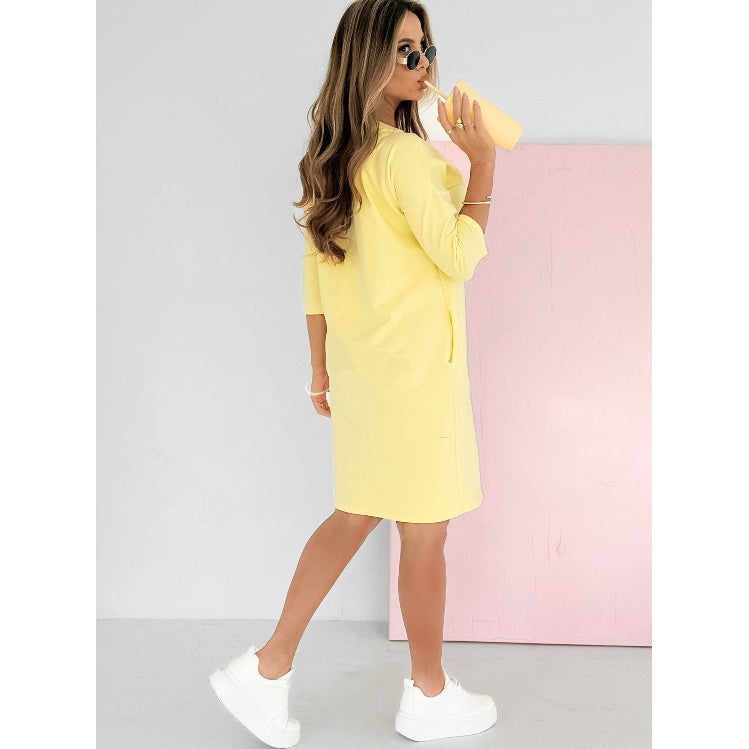 Skye | Women's Casual Sweatshirt Dress 3/4 Sleeve Mini Dress