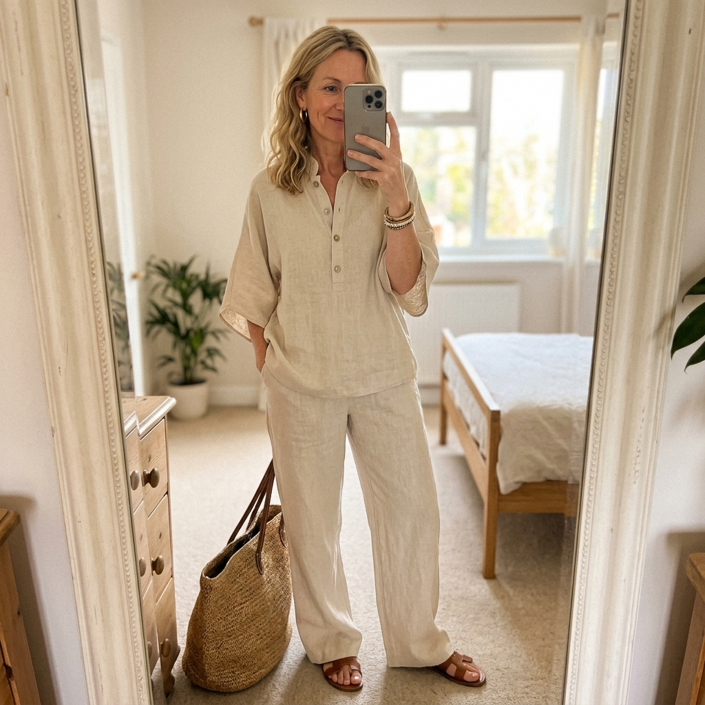 Tabitha | Women's Button Up Blouse Relaxed Set