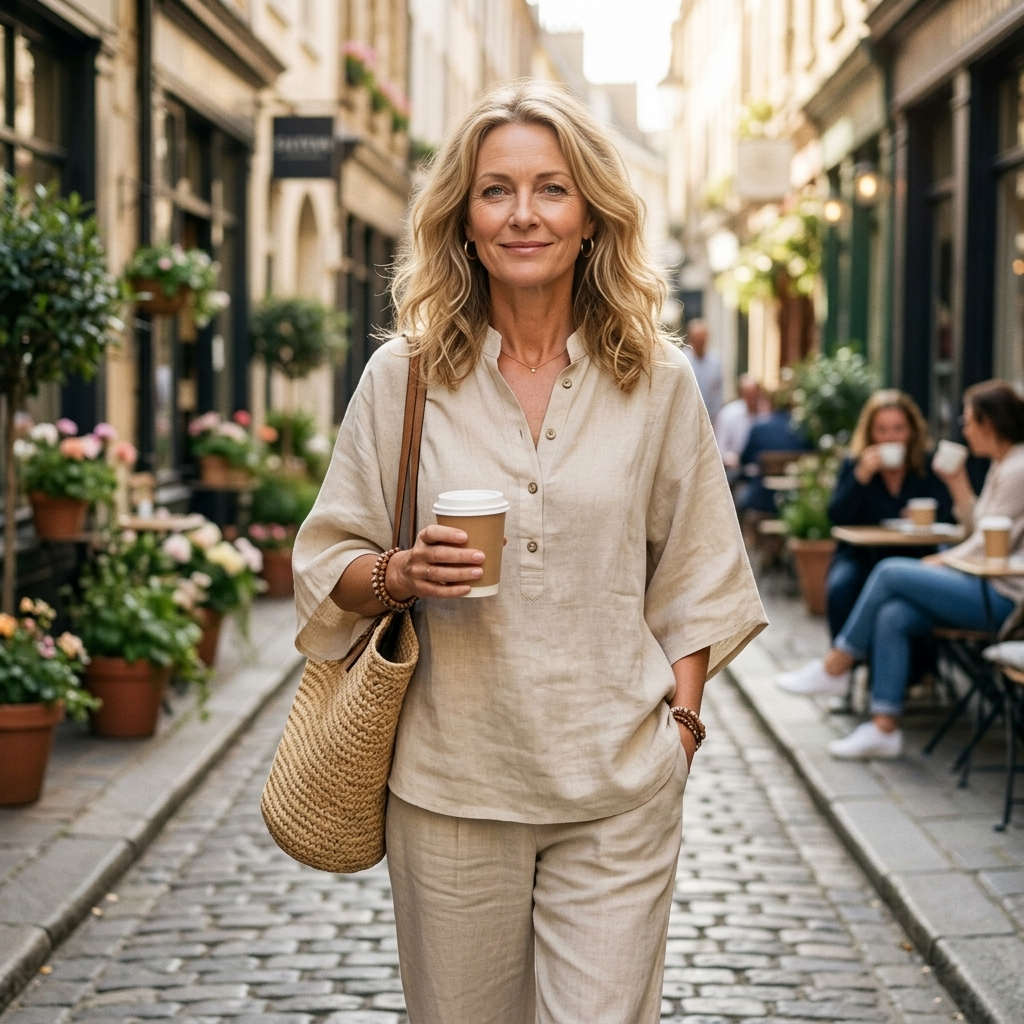 Tabitha | Women's Button Up Blouse Relaxed Set