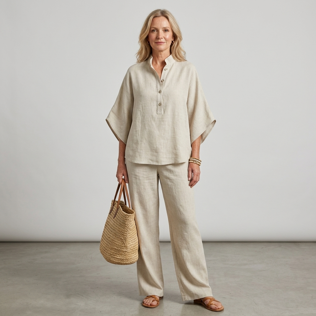 Tabitha | Women's Button Up Blouse Relaxed Set