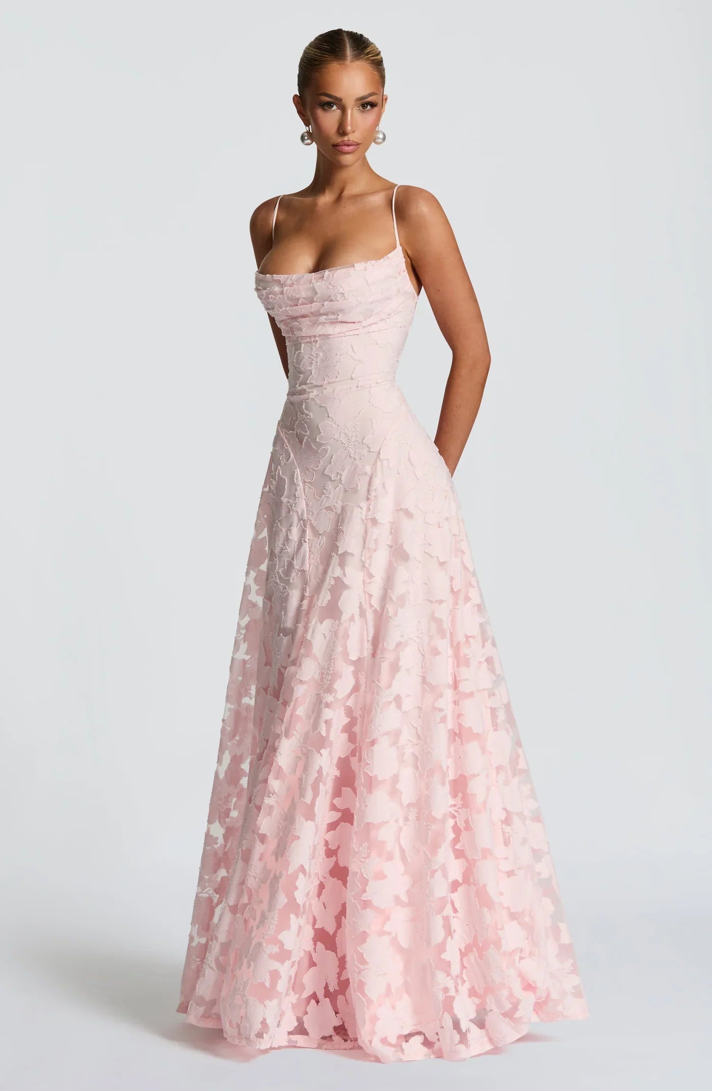Taleah | Women's Floral A-Line Maxi Wedding Guest Dress