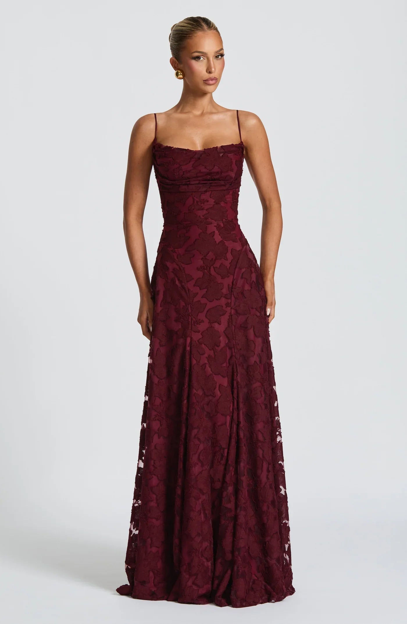 Taleah | Women's Floral A-Line Maxi Wedding Guest Dress