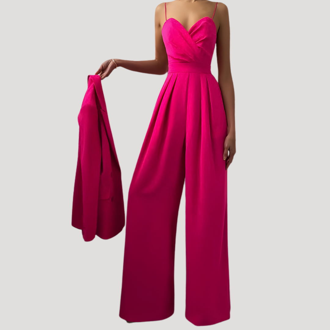 Zelda | Women's Sweetheart Wide Leg Jumpsuit